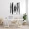 Stupell Industries Modern Black Ink Abstract Landscape Watercolor over White Canvas Wall Art